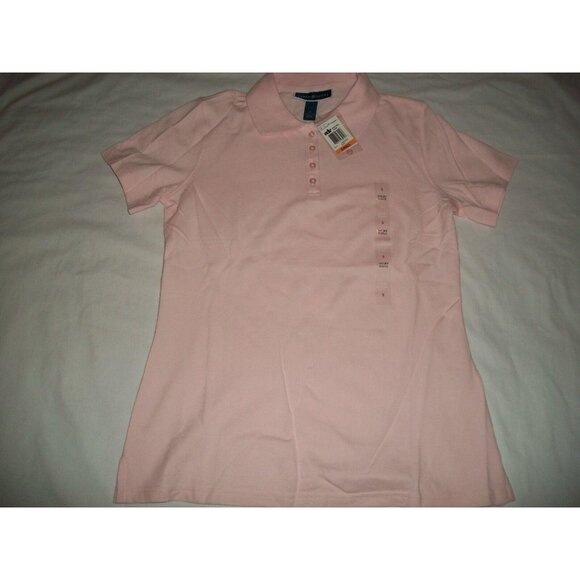 Macys Karen Scott Woman's Pink Blush Polo Short Sleeve Top T-Shirt Size Small - Picture 9 of 9